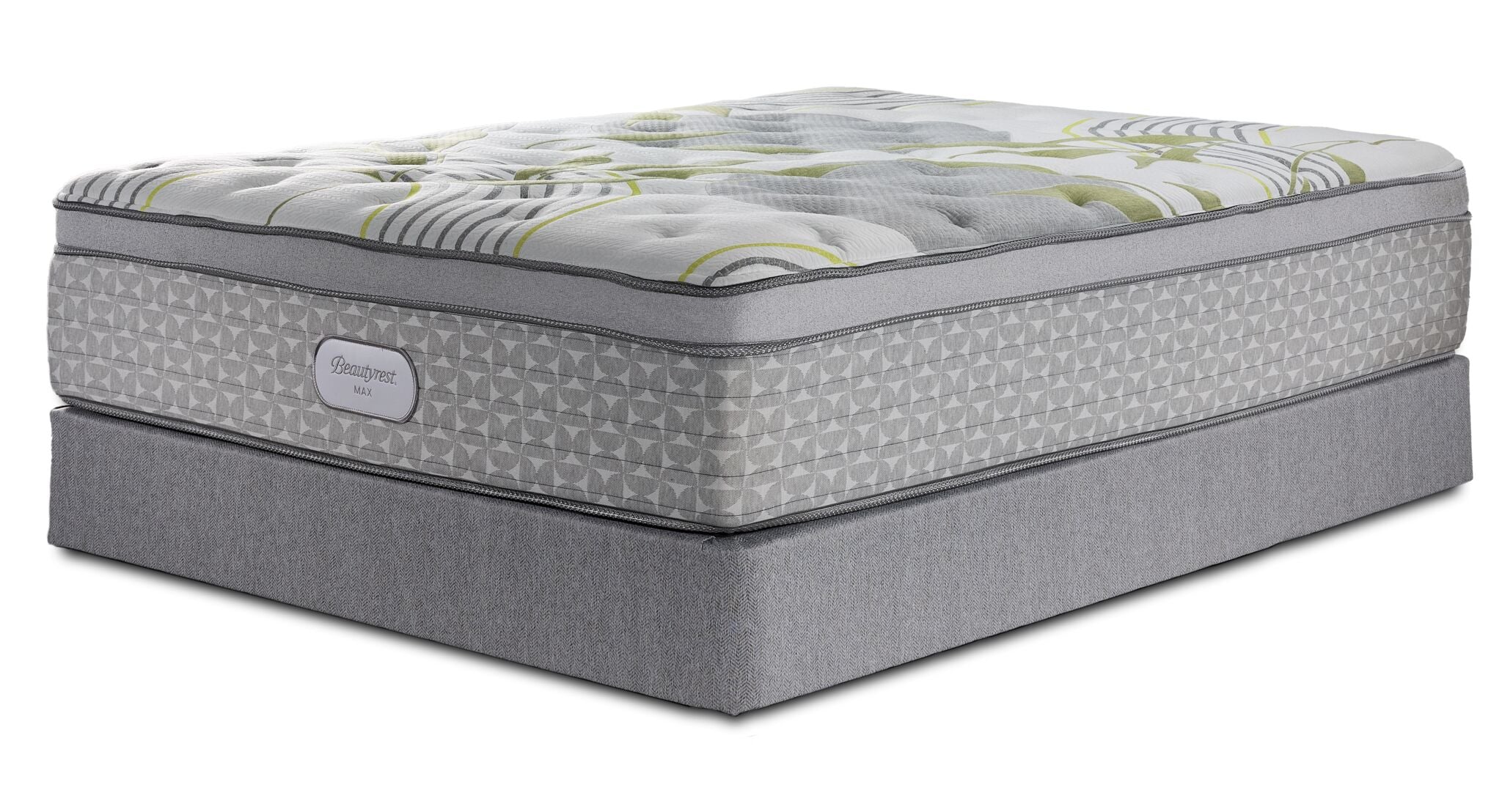 Beautyrest Max Moon Euro Top Plush Twin Mattress and Boxspring Set