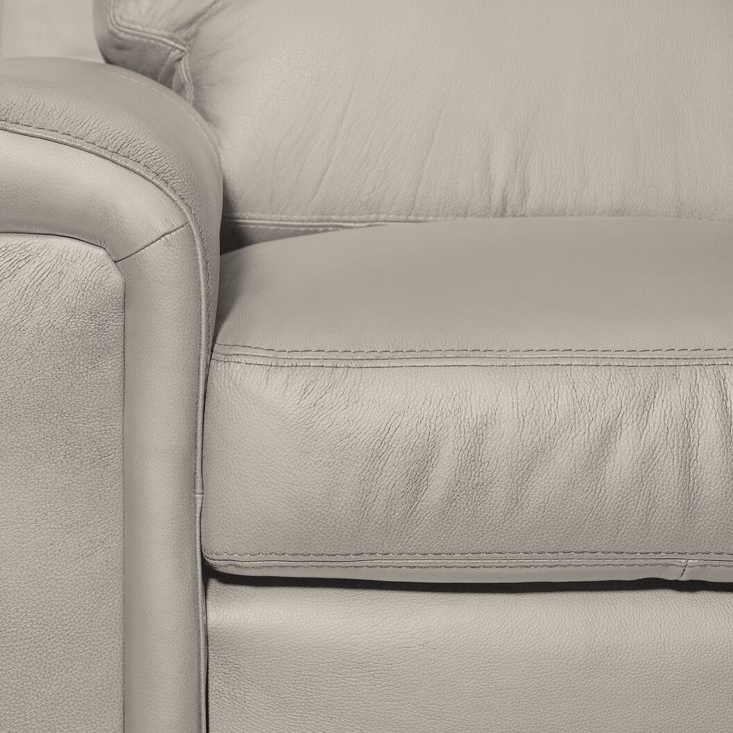 Icon Leather Chair - Cloud Grey - Image 3