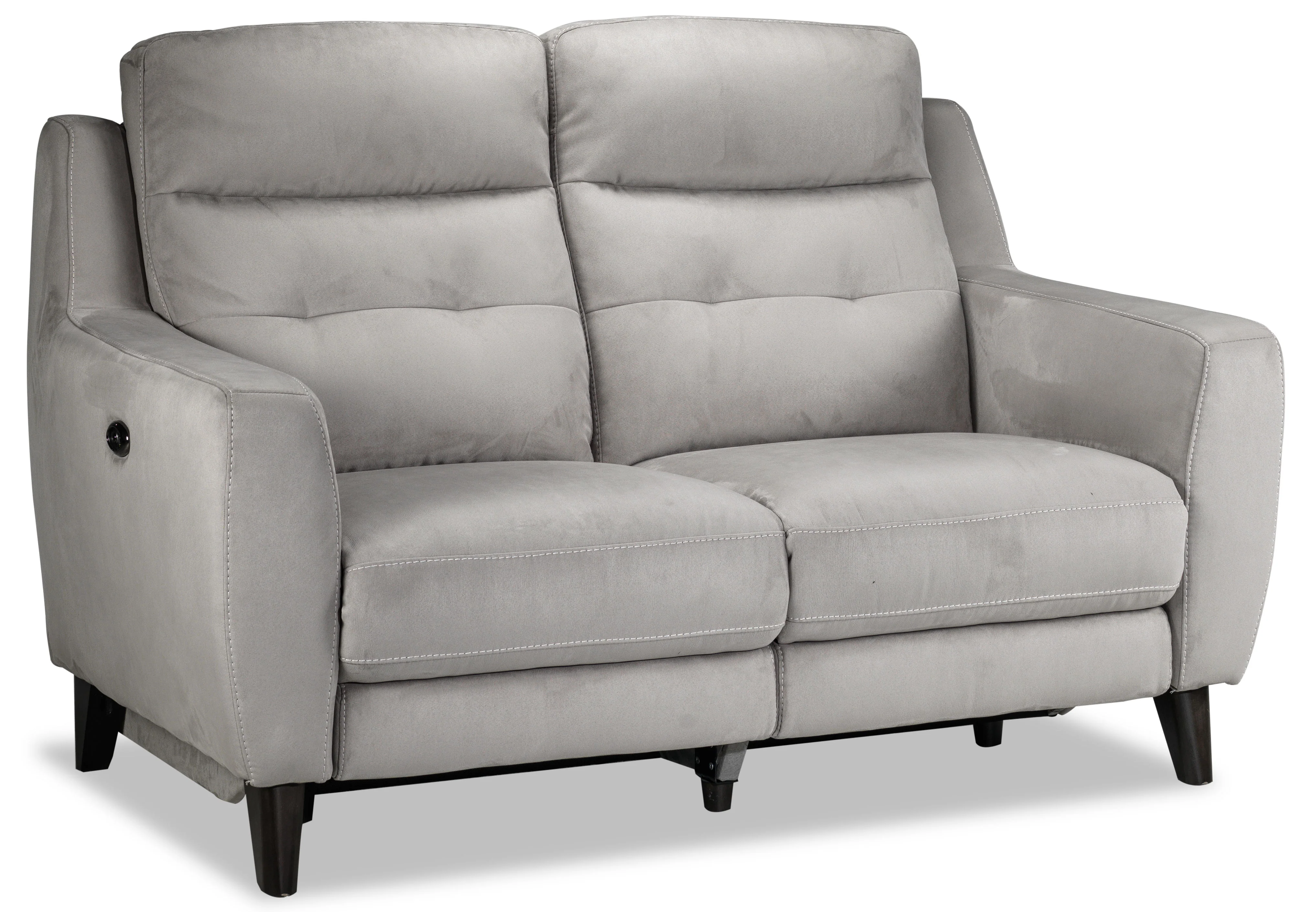 Lucas Power Reclining Loveseat - Silver Grey - Image 2