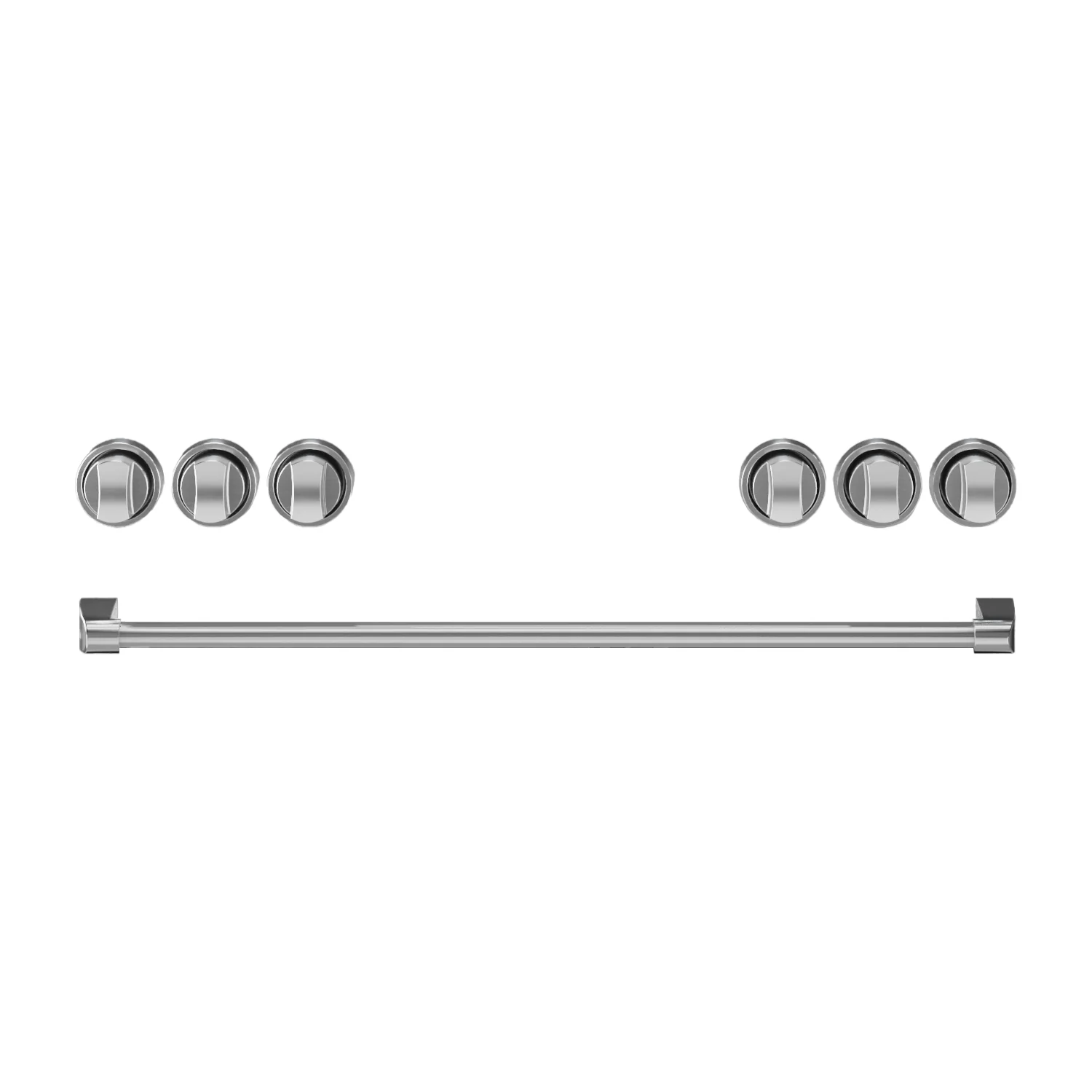 Thor Kitchen Stainless Steel Handle and Knob Kit for 36” Gas Range - CKA-RG36-SS