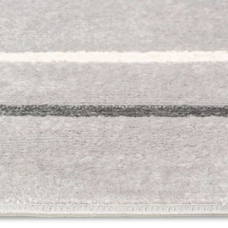 Urbane Modern Rug - 5' x 8' - Grey/Black - Image 4